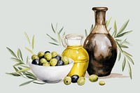 Bottle olive plant food. AI generated Image by rawpixel.