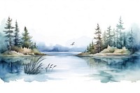 Landscape outdoors painting nature. 