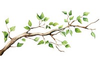 Tree branch plant leaf. AI generated Image by rawpixel.