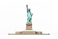Statue sculpture landmark white background. AI generated Image by rawpixel.