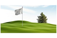 Flag golf outdoors nature. AI generated Image by rawpixel.