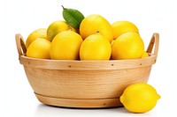 Lemon basket fruit plant. 