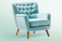 Armchair furniture white background comfortable. 