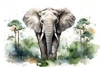 Elephant wildlife animal mammal. AI generated Image by rawpixel.