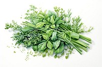 Herbs plant food leaf. AI generated Image by rawpixel.