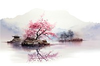 Blossom outdoors nature flower. AI generated Image by rawpixel.