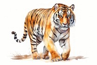 Tiger wildlife animal mammal. AI generated Image by rawpixel.