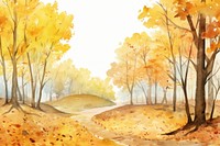 Forest landscape outdoors painting. 