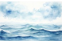 Ocean painting outdoors nature. 