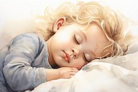 Sleeping baby portrait skin. AI generated Image by rawpixel.