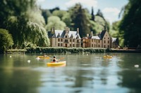 Architecture kayak watercraft building. AI generated Image by rawpixel.