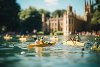 Kayak architecture recreation canoeing. AI generated Image by rawpixel.
