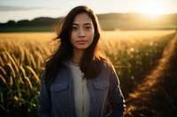 Photography sunlight portrait outdoors. 