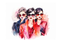 Sunglasses portrait fashion adult. AI generated Image by rawpixel.