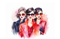 Sunglasses portrait fashion adult. 