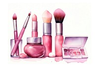 Cosmetics lipstick brush paintbrush. AI generated Image by rawpixel.