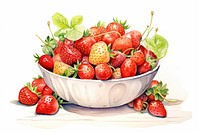Fruit strawberry plant food. AI generated Image by rawpixel.