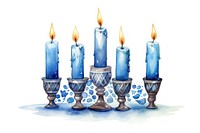 Hanukkah candle spirituality illuminated. AI generated Image by rawpixel.