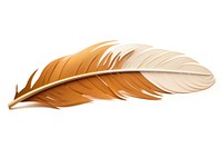 Feather leaf art white background. AI generated Image by rawpixel.