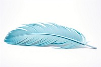 Feather white blue art. AI generated Image by rawpixel.