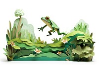 Frog amphibian wildlife animal. AI generated Image by rawpixel.