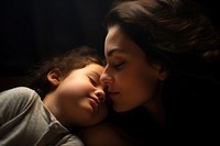 Kissing child adult baby. AI generated Image by rawpixel.