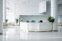 Architecture furniture reception hospital. 