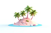 Cartoon nature plant beach. AI generated Image by rawpixel.
