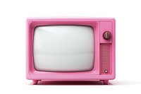 Television screen pink old. 