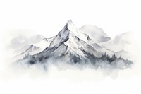 Mountain snow outdoors nature. AI generated Image by rawpixel.
