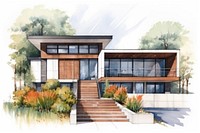 House architecture building plant. AI generated Image by rawpixel.