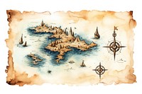 Paper water map transportation. AI generated Image by rawpixel.