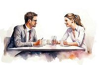 Conversation adult businesswear togetherness. AI generated Image by rawpixel.