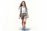 Footwear shorts shoe girl. AI generated Image by rawpixel.