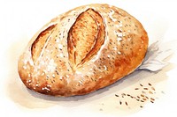 Bread food bun sourdough. AI generated Image by rawpixel.