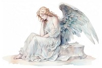Angel statue representation spirituality. AI generated Image by rawpixel.