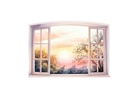 Window windowsill sunset tranquility. AI generated Image by rawpixel.