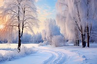 Landscape snow panoramic outdoors. AI generated Image by rawpixel.