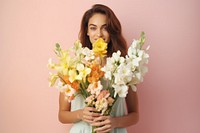 Flower portrait plant photo. AI generated Image by rawpixel.