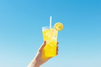 Lemonade soda, Summer drink. 