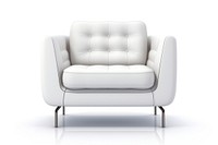 Armchair furniture white white background. AI generated Image by rawpixel.