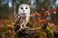 Owl animal forest bird. 