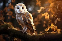 Owl animal forest bird. 