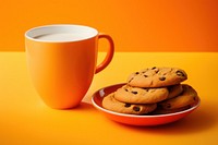 Cookie cup biscuit coffee. AI generated Image by rawpixel.