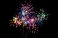 Fireworks outdoors night sky. AI generated Image by rawpixel.
