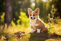 Outdoors puppy animal mammal. 