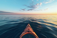 Kayak kayaking outdoors horizon. AI generated Image by rawpixel.