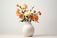 Flower vase plant white. 