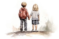 Friendship footwear walking child. AI generated Image by rawpixel.