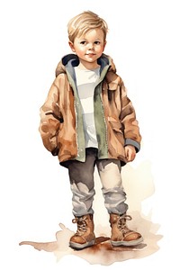 Child footwear jacket boy. AI generated Image by rawpixel.